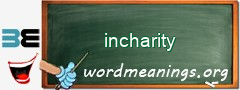 WordMeaning blackboard for incharity